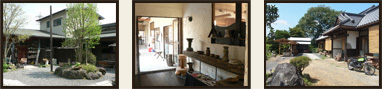 陶芸教室と民宿の写真