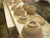 陶器の乾燥